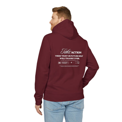 Take Action Hoodie — "Take Action: Today That Your Future Self Will Thank U For" Motivational Pullover