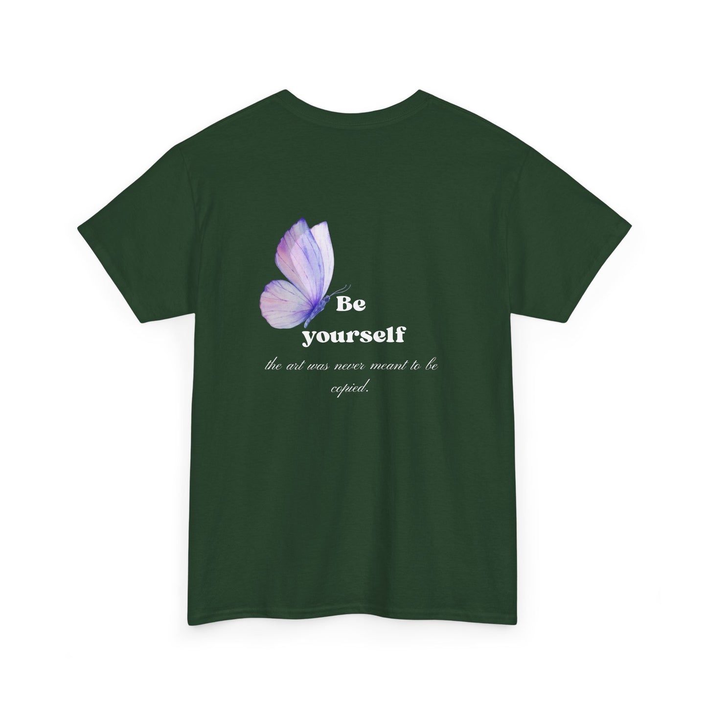 Be Yourself Butterfly T-Shirt — Inspirational Floral Graphic Tee