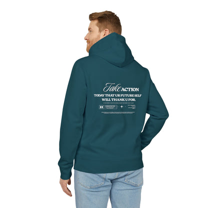 Take Action Hoodie — "Take Action: Today That Your Future Self Will Thank U For" Motivational Pullover