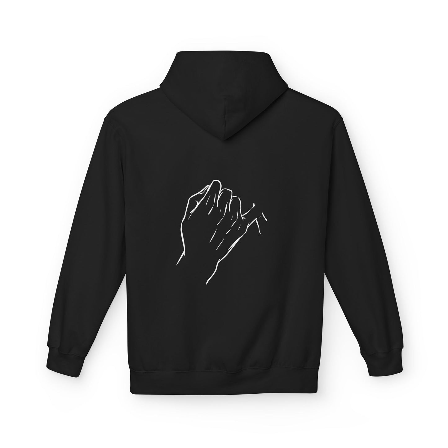 Pinky Promise Hoodie — Minimal Line Art Hands & Infinity Symbol