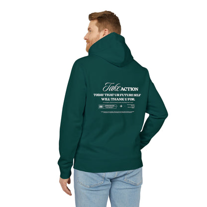Take Action Hoodie — "Take Action: Today That Your Future Self Will Thank U For" Motivational Pullover