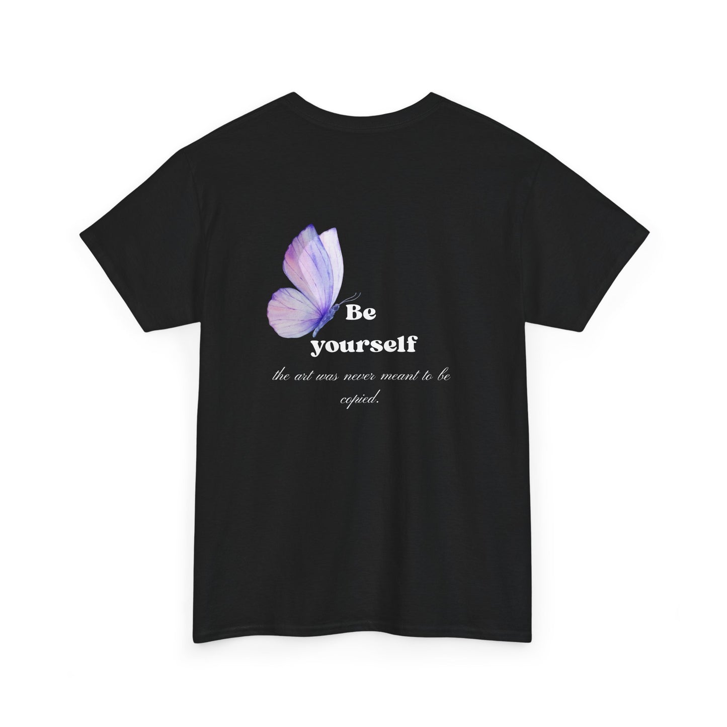 Be Yourself Butterfly T-Shirt — Inspirational Floral Graphic Tee