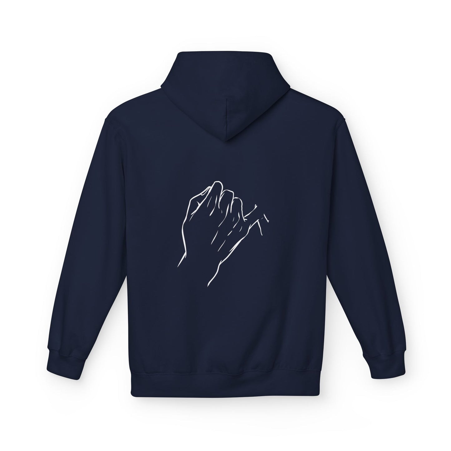 Pinky Promise Hoodie — Minimal Line Art Hands & Infinity Symbol