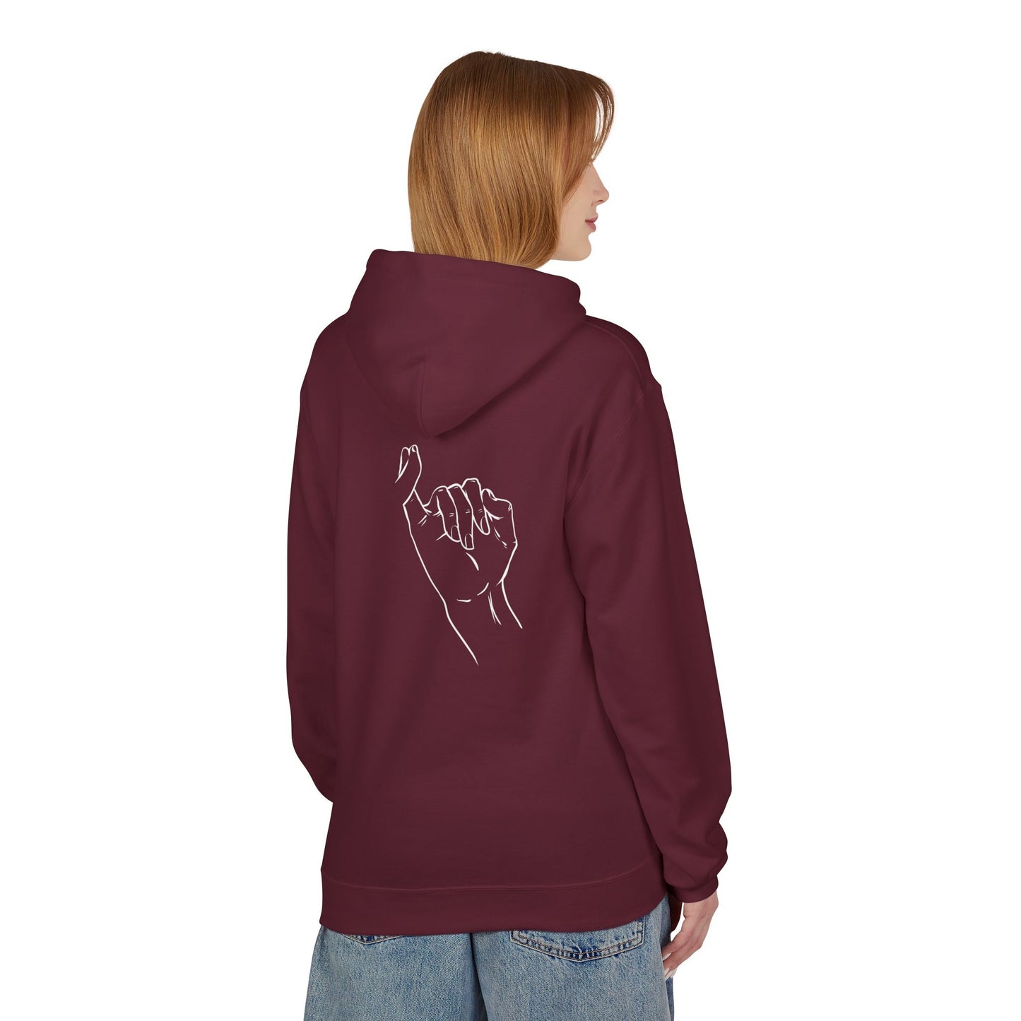 Hoodie - 'Never Without You' Infinity Design with Linked Pinky Promise Graphic