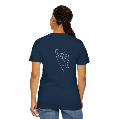 Navy 'Promise' Pinky Swear T-Shirt – Minimalist Infinity Logo Tee