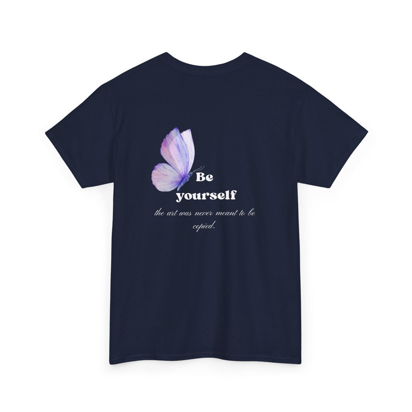 Be Yourself Butterfly T-Shirt — Inspirational Floral Graphic Tee