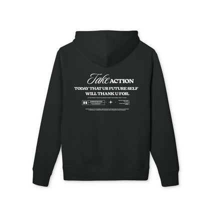 Take Action Hoodie — "Take Action: Today That Your Future Self Will Thank U For" Motivational Pullover