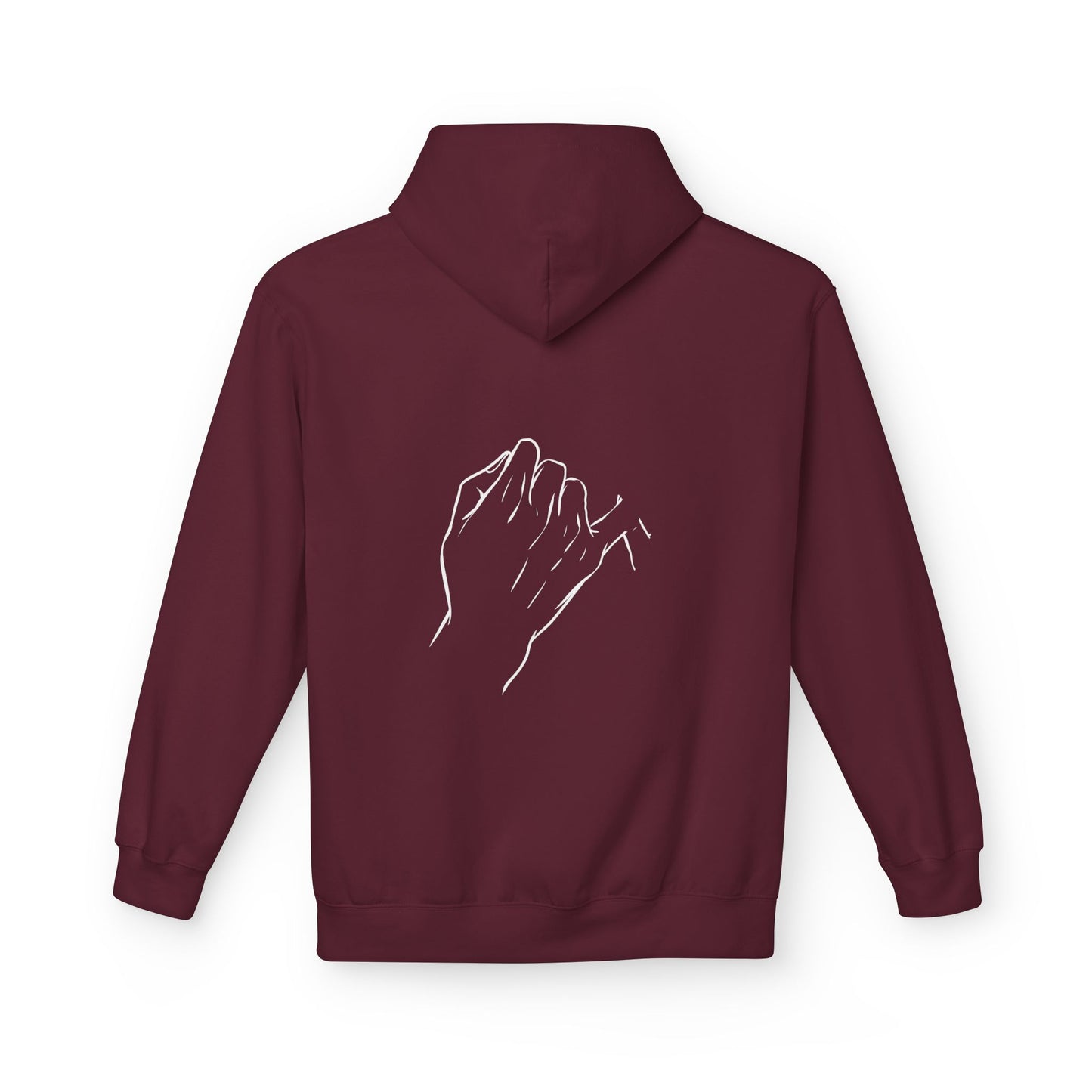 Pinky Promise Hoodie — Minimal Line Art Hands & Infinity Symbol